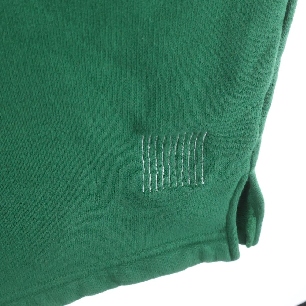 S.F.C(ストライプス フォー クリエイティ) ストライプ刺繍 コットン スウェットベスト グリーン