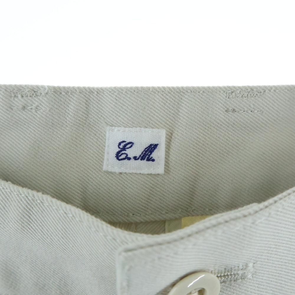 Ets.MATERIAUX(マテリオ) Ets.MATERIAUX (マテリオ) コットン 2タック チノ トラウザーズパンツ ライトグレー 21-030-300-2607-1-0