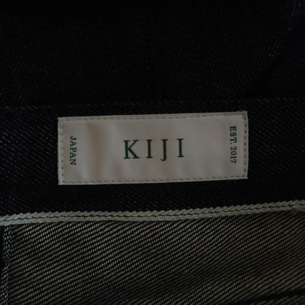 NO BRAND(ノーブランド) KIJI (キジ) ボタンフライ テーパードデニムパンツ ジーンズ インディゴ BBZ2011203A0001