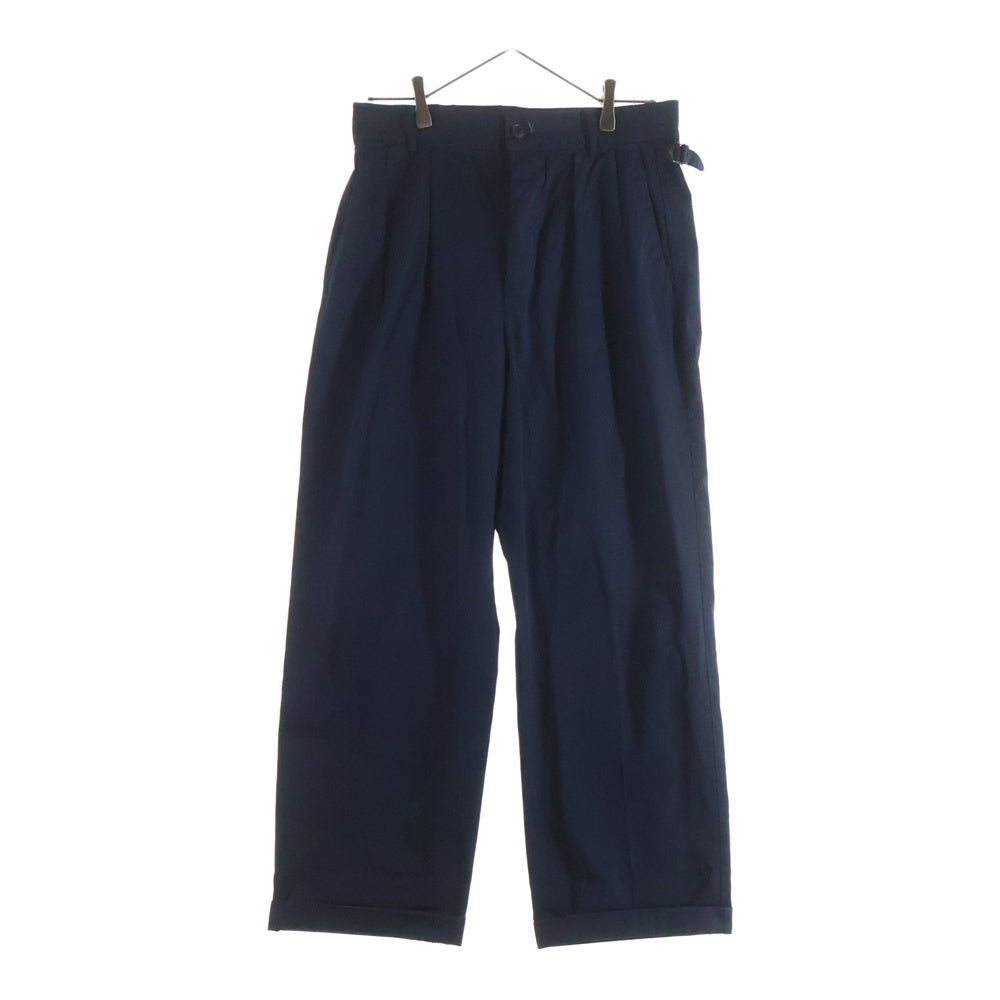 KAPTAIN SUNSHINE(キャプテンサンシャイン) 22SS 2PLEATS STRAIGHT TROUSERS 2プリーツ ストレート トラウザーズ スラックスパンツ ネイビー KS22SPT07