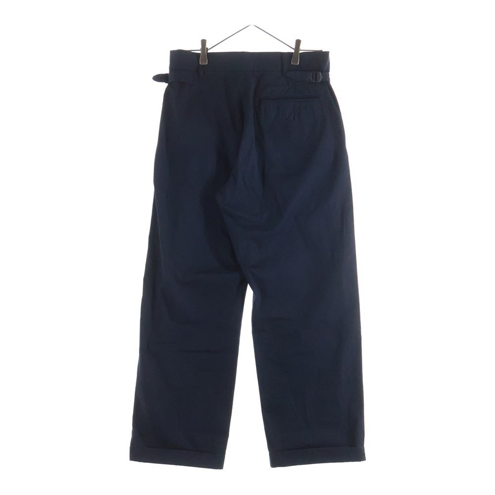 KAPTAIN SUNSHINE(キャプテンサンシャイン) 22SS 2PLEATS STRAIGHT TROUSERS 2プリーツ ストレート トラウザーズ スラックスパンツ ネイビー KS22SPT07