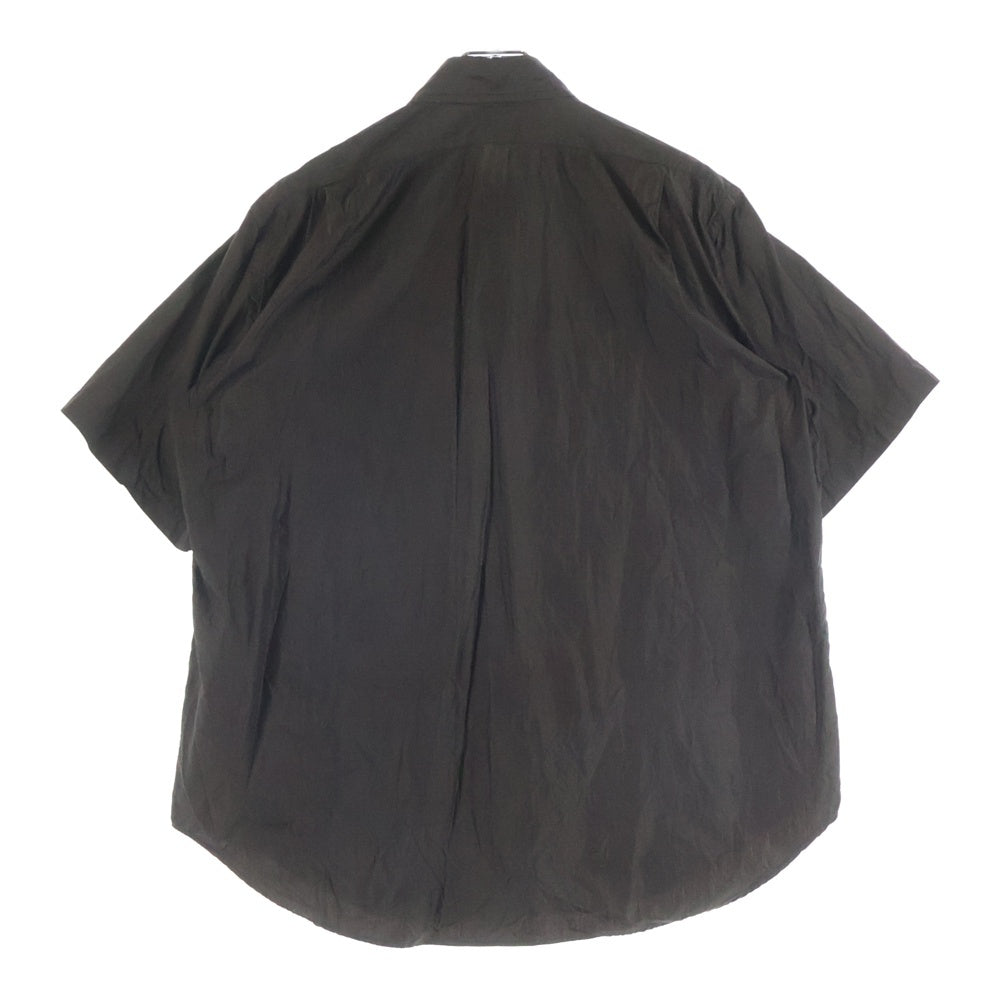 KAPTAIN SUNSHINE(キャプテンサンシャイン) 19SS REGULAR COLLAR S/S SHIRTS レギュラーカラー ショートスリーブ コットンシャツ ブラウン KS9SSH01