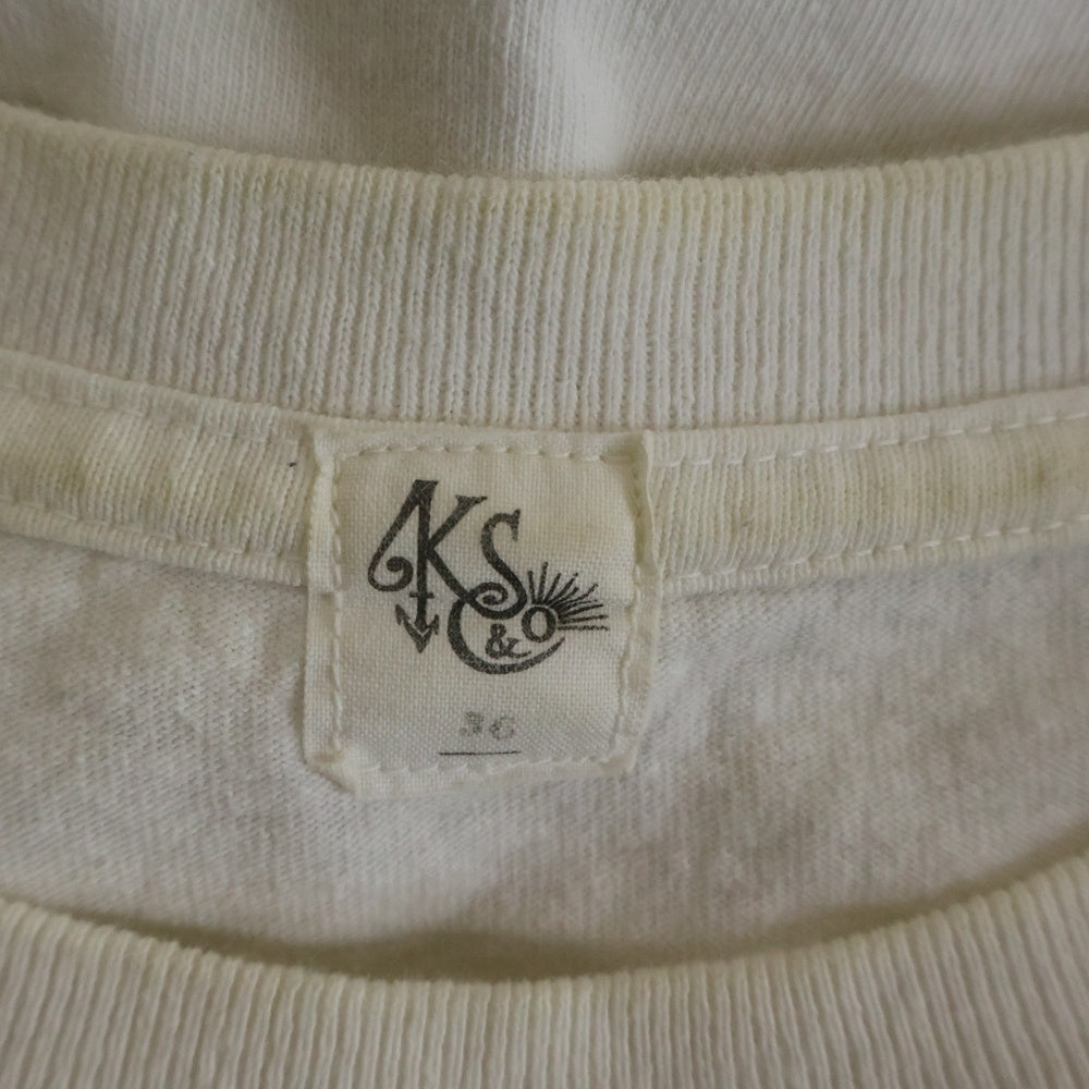 KAPTAIN SUNSHINE(キャプテンサンシャイン) 18AW サイドライン クルーネック長袖Tシャツ カットソー ホワイト KS8FCS10