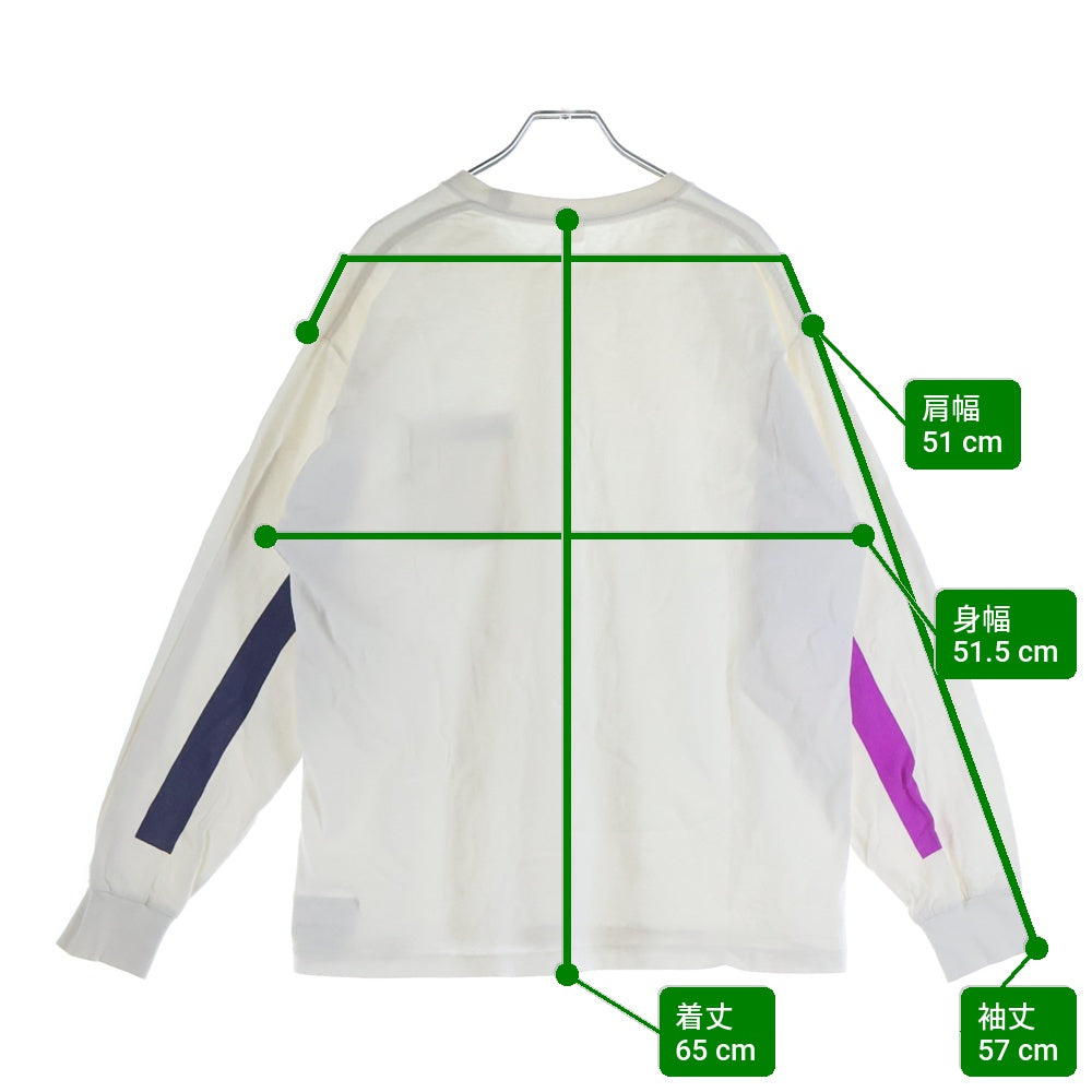 KAPTAIN SUNSHINE(キャプテンサンシャイン) 18AW サイドライン クルーネック長袖Tシャツ カットソー ホワイト KS8FCS10
