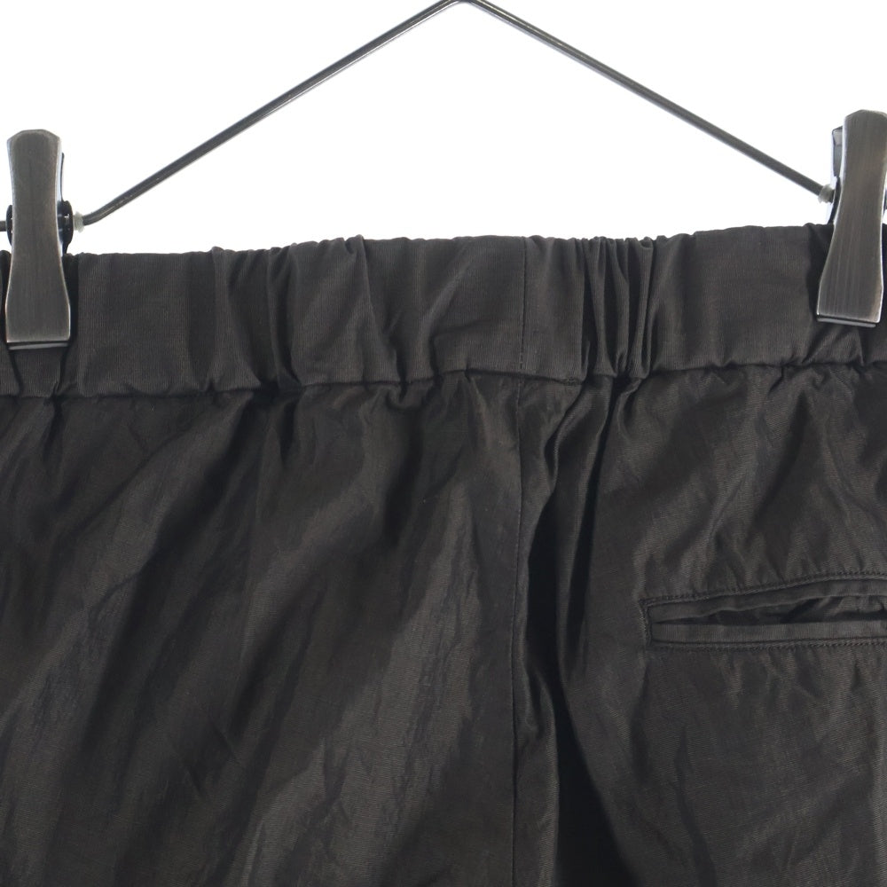 KAPTAIN SUNSHINE(キャプテンサンシャイン) 19SS EASY TROUSERS シルク混 コットン イージートラウザーズパンツ ブラウン KS9SPT12