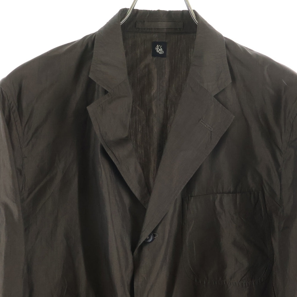 KAPTAIN SUNSHINE(キャプテンサンシャイン) 19SS FINX COTTON SILK FIELDWRAP JACKET フィンクス コットン シルク フィールドラップ シングルテーラードジャケット ブラウン KS9SJK07