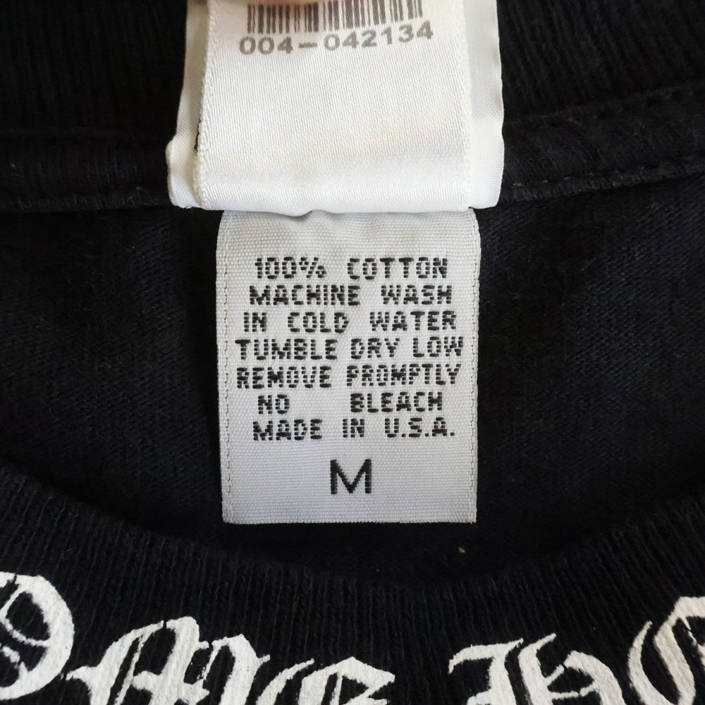 CHROME HEARTS(クロムハーツ) OLD CH CRS ダブルCHクロス プリント 胸ポケット クルーネック 半袖Tシャツカットソー ブラック