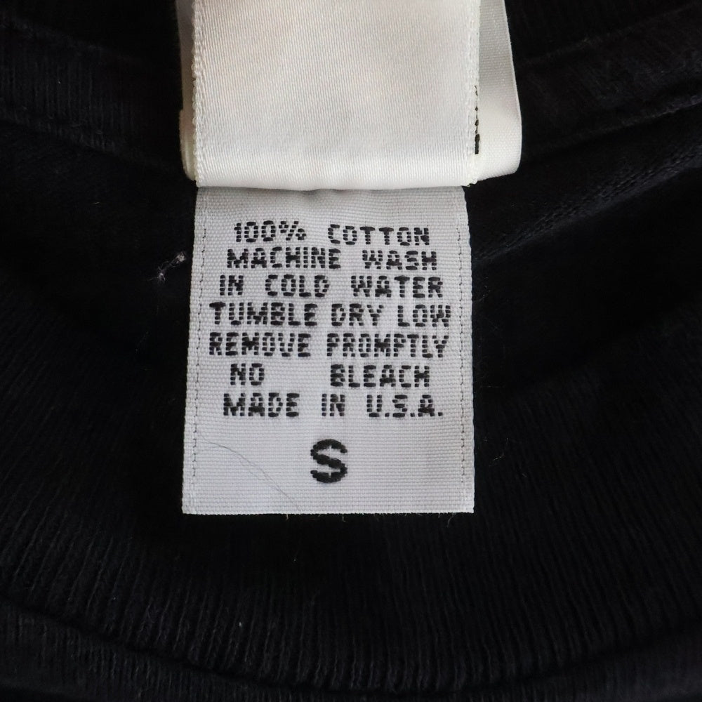 CHROME HEARTS(クロムハーツ) OLD CH PLS ホースシュー プリント 胸ポケット クルーネック 半袖Tシャツカットソー ブラック