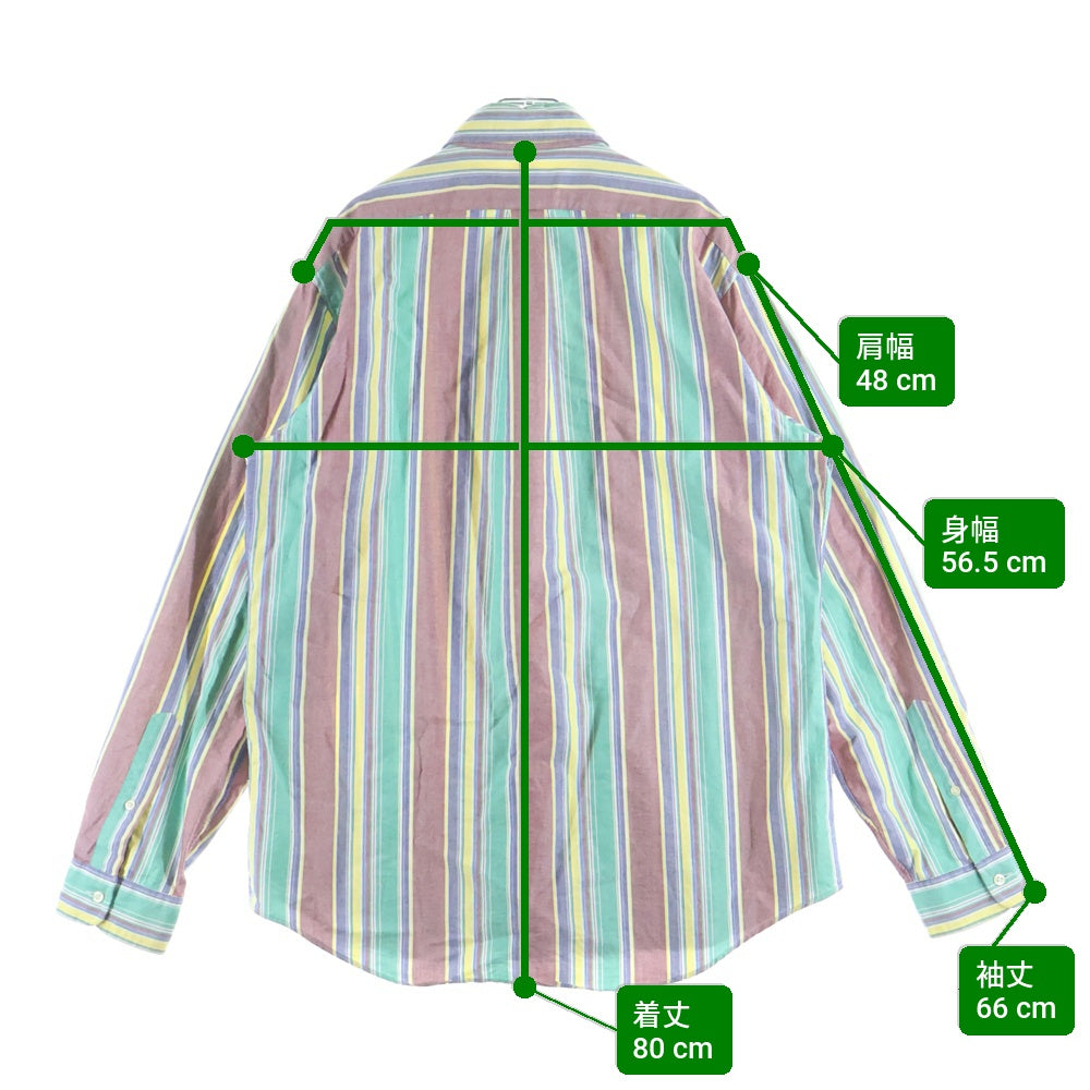 RALPH LAUREN(ラルフローレン) CLASSIC FIT クラシックフィット スモールポニー刺繍 ストライプ ボタンダウン 長袖シャツ マルチカラー