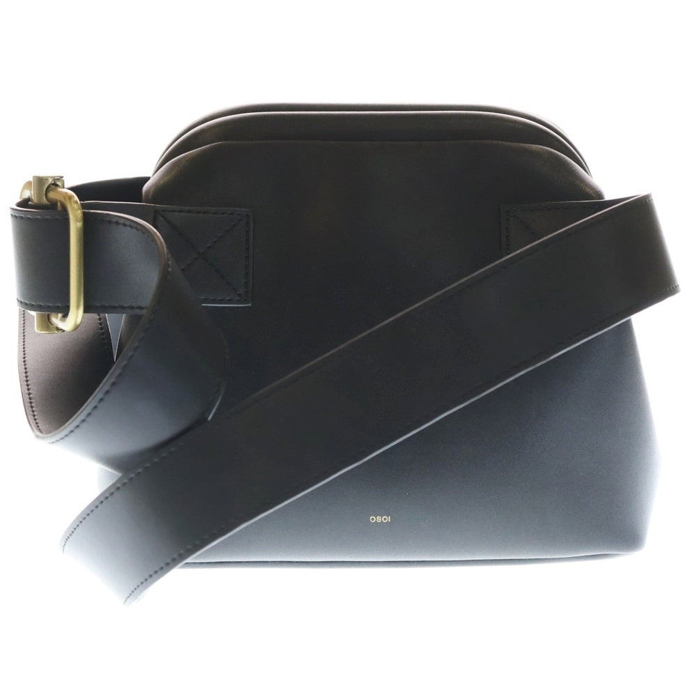 OSOI(オソイ) MINI BROT ミニブロット レザー ショルダーバッグ ブラック 16FB010-03-01 レディース