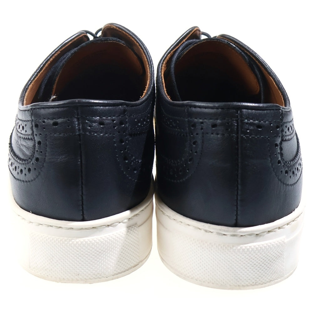 NO BRAND(ノーブランド) MORAL CODE モラルコード JONES ジョーンズ レザー ウィングチップ ローカットスニーカー ブラック