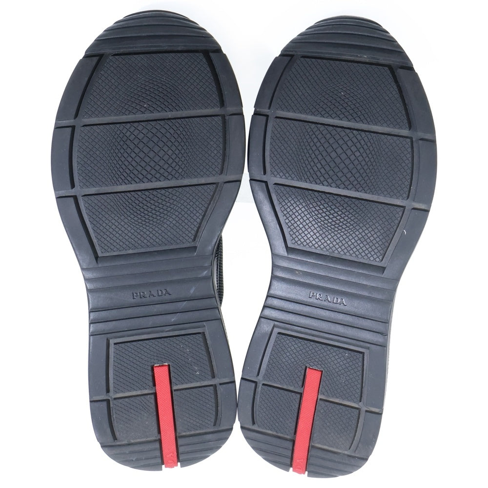 PRADA SPORT(プラダ スポーツ) パテントレザー レースアップ ローカットスニーカー ブラック 4E3494