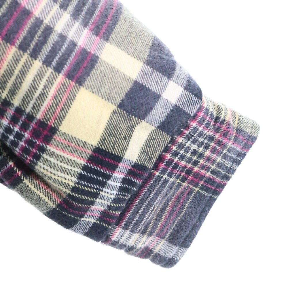 SUPREME(シュプリーム) 23AW ×DICKIES Plaid Hooded Zip Up Shirt ディッキーズ チェック柄 フランネル ジップアップフーデッドパーカー ベージュ