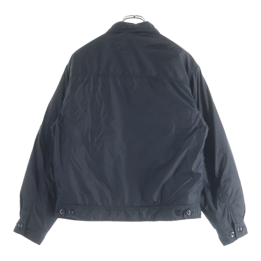 LEE(リー) 24AW ×WACKO MARIA NYLON 91-B JACKET ワコマリア 裏地レオパード ジップアップナイロンジャケット ブラック 24FW-WMO-LE01
