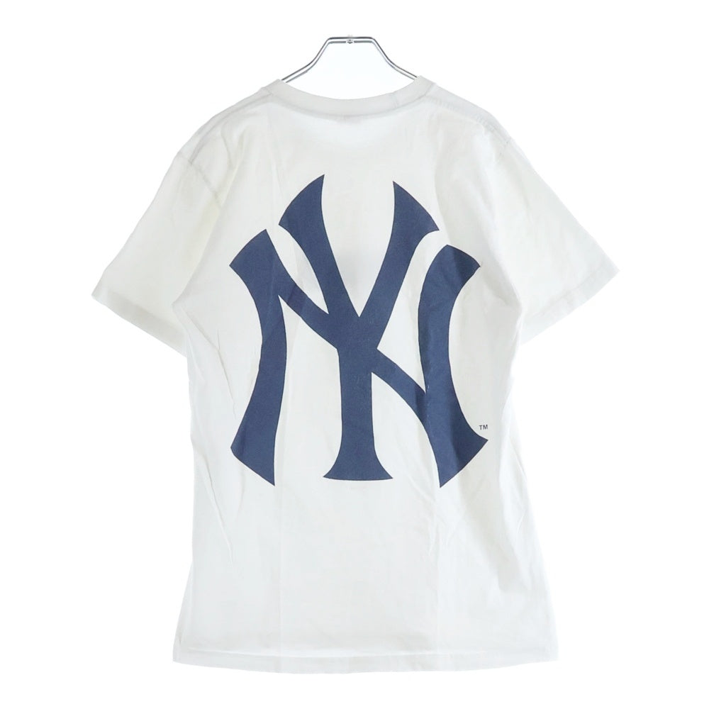 SUPREME(シュプリーム) 15SS ×New York Yankees Box Logo Tee ニューヨークヤンキース ボックスロゴ クルーネック 半袖Tシャツ カットソー ホワイト/ネイビー