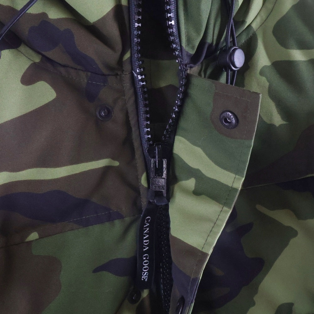 CANADA GOOSE(カナダグース) MACMILLAN PARKA マクミランパーカー ロゴワッペン カモフラージュ フーデット ダウンジャケット カーキ 3804MP