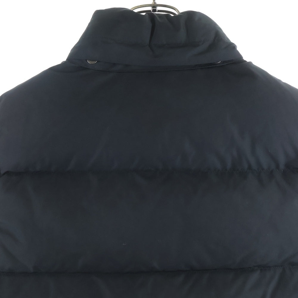 POLO RALPH LAUREN(ポロラルフローレン) スモールポニー刺繍 ジップアップ ナイロン ダウンベスト ブラック 710674440002