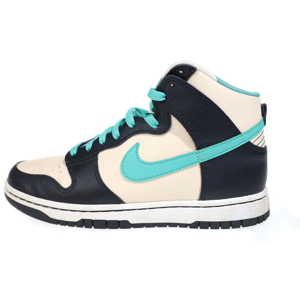 NIKE(ナイキ) DUNK HIGH RETRO EMB PEARL WHITE AND WASHED TEAL ダンク ハイ レトロ パールホワイトウォッシュド ティール ローカットスニーカー US7/25cm DO9455-200