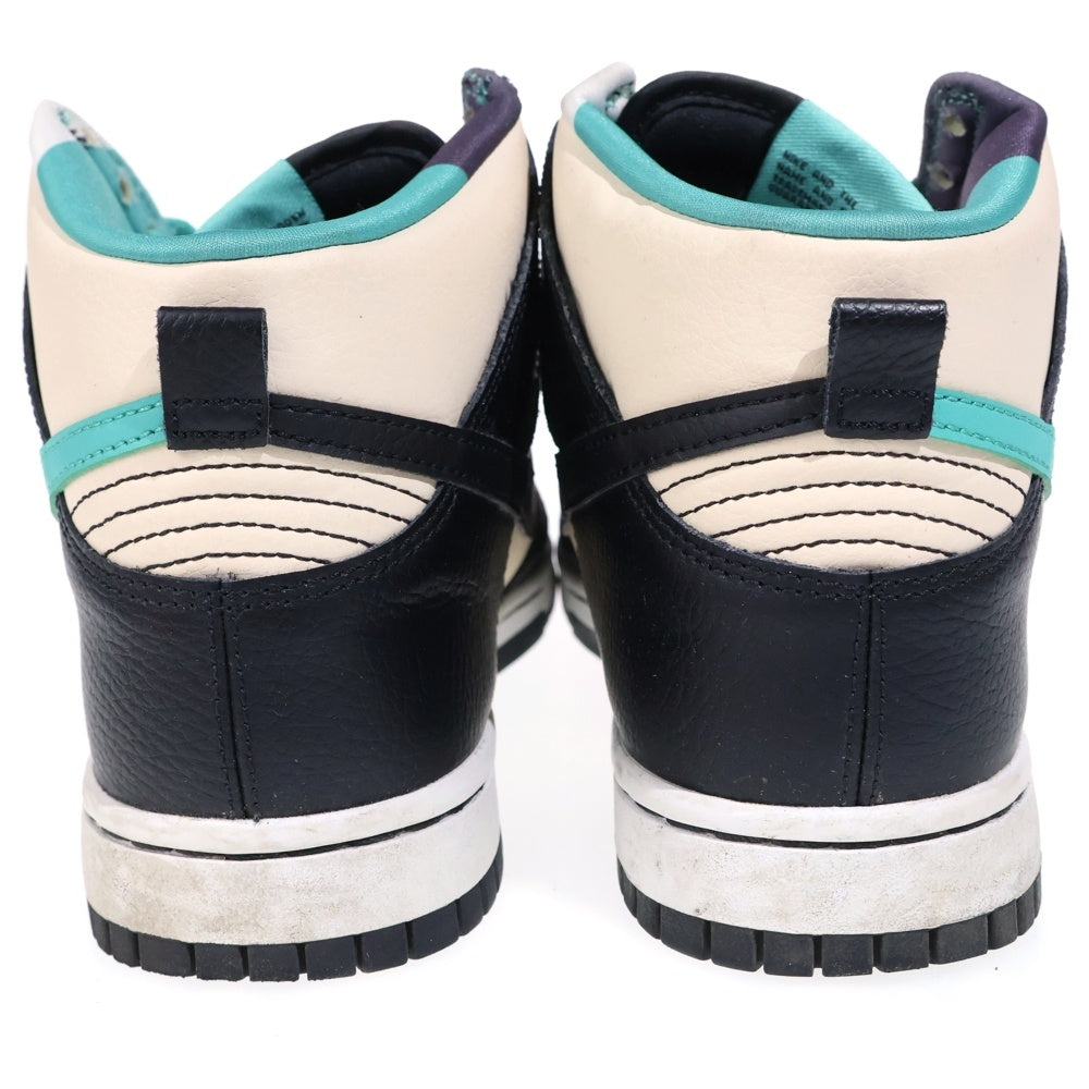 NIKE(ナイキ) DUNK HIGH RETRO EMB PEARL WHITE AND WASHED TEAL ダンク ハイ レトロ パールホワイトウォッシュド ティール ローカットスニーカー US7/25cm DO9455-200
