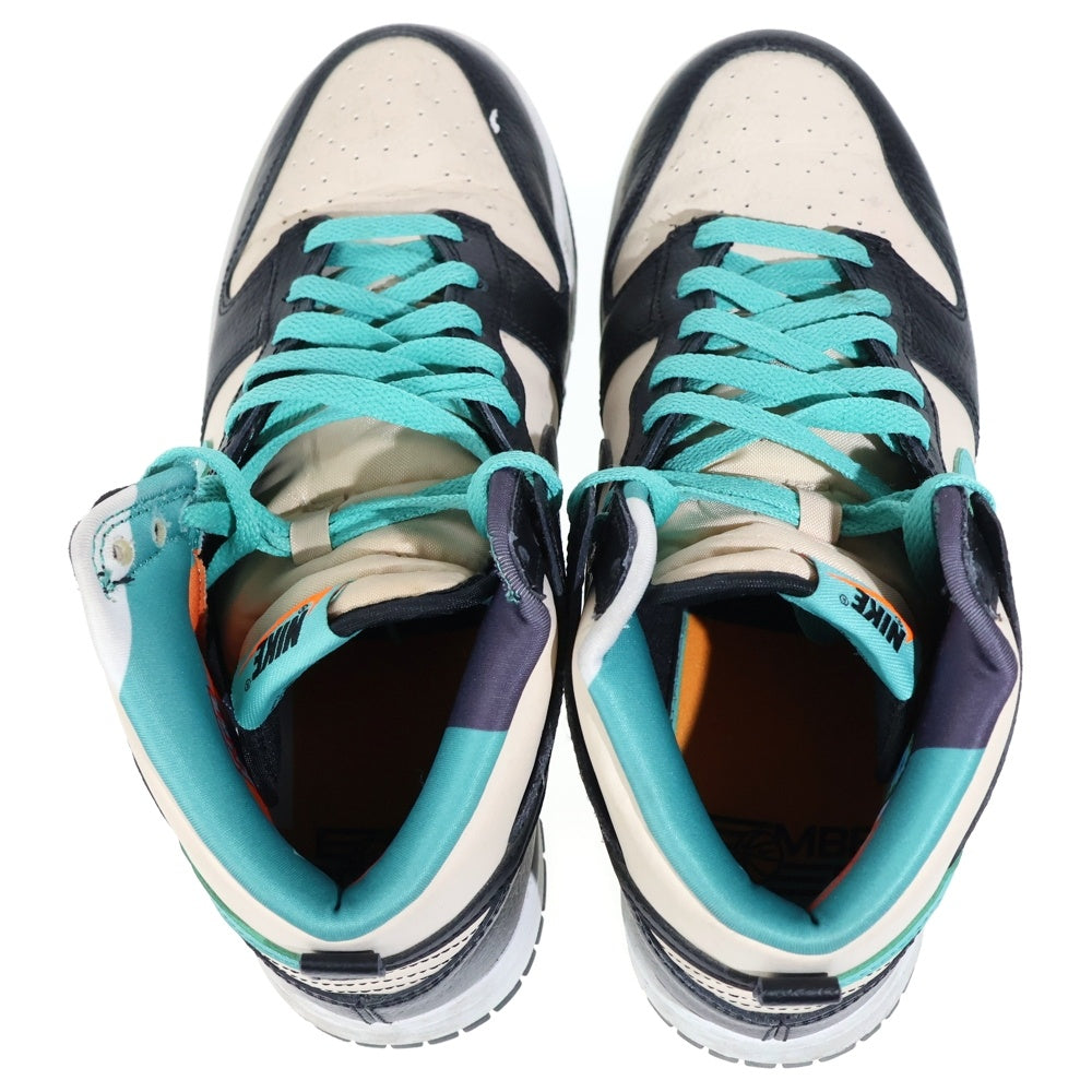 NIKE(ナイキ) DUNK HIGH RETRO EMB PEARL WHITE AND WASHED TEAL ダンク ハイ レトロ パールホワイトウォッシュド ティール ローカットスニーカー US7/25cm DO9455-200
