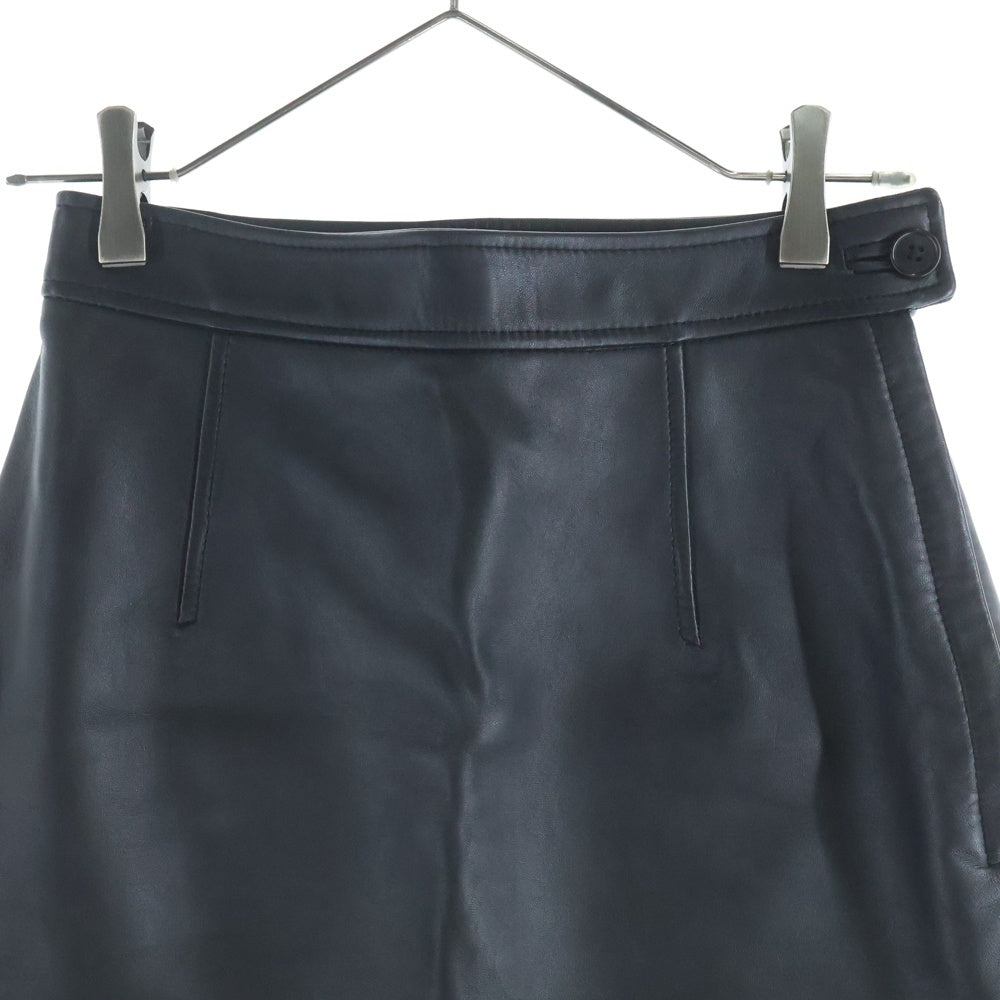 Steven Alan(スティーブンアラン) SHEEP LEATHER MINI SKIRT シープレザー ミニスカート ブラック 8224-199-0128