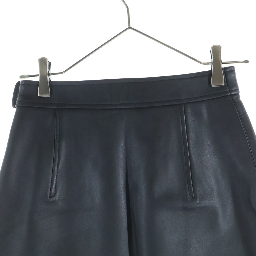 Steven Alan(スティーブンアラン) SHEEP LEATHER MINI SKIRT シープレザー ミニスカート ブラック 8224-199-0128