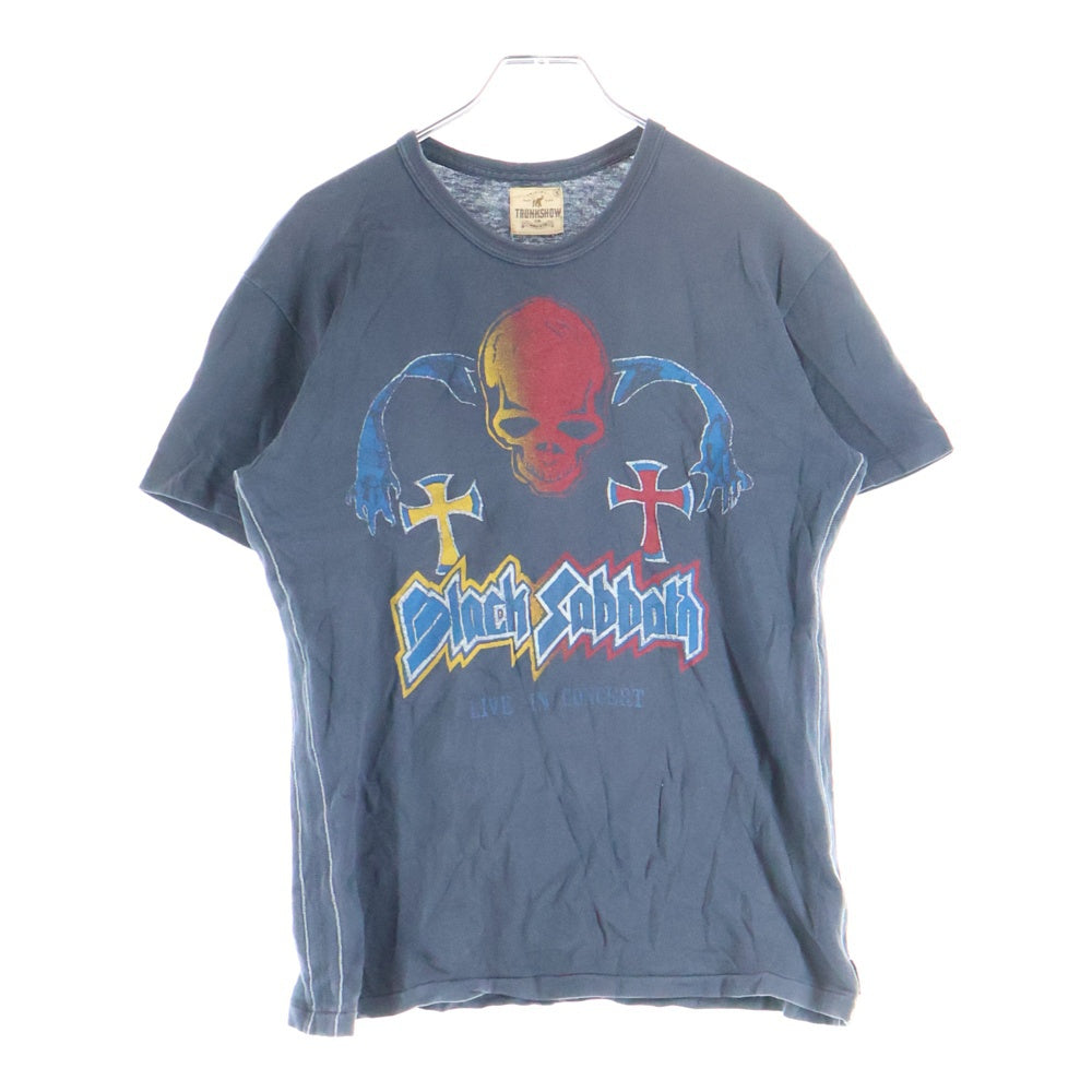 VINTAGE(ヴィンテージ) 00S VINTAGE TRUNK SHOW BLACK SABBOTH ヴィンテージ ブラックサバス トランクショー フロントロゴデザイン クルーネック カットソー 半袖Tシャツ グレー
