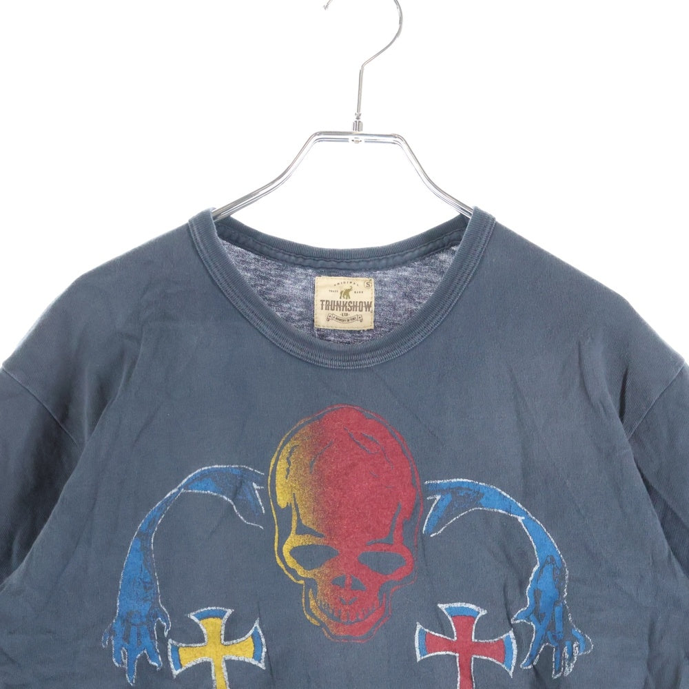 VINTAGE(ヴィンテージ) 00S VINTAGE TRUNK SHOW BLACK SABBOTH ヴィンテージ ブラックサバス トランクショー フロントロゴデザイン クルーネック カットソー 半袖Tシャツ グレー