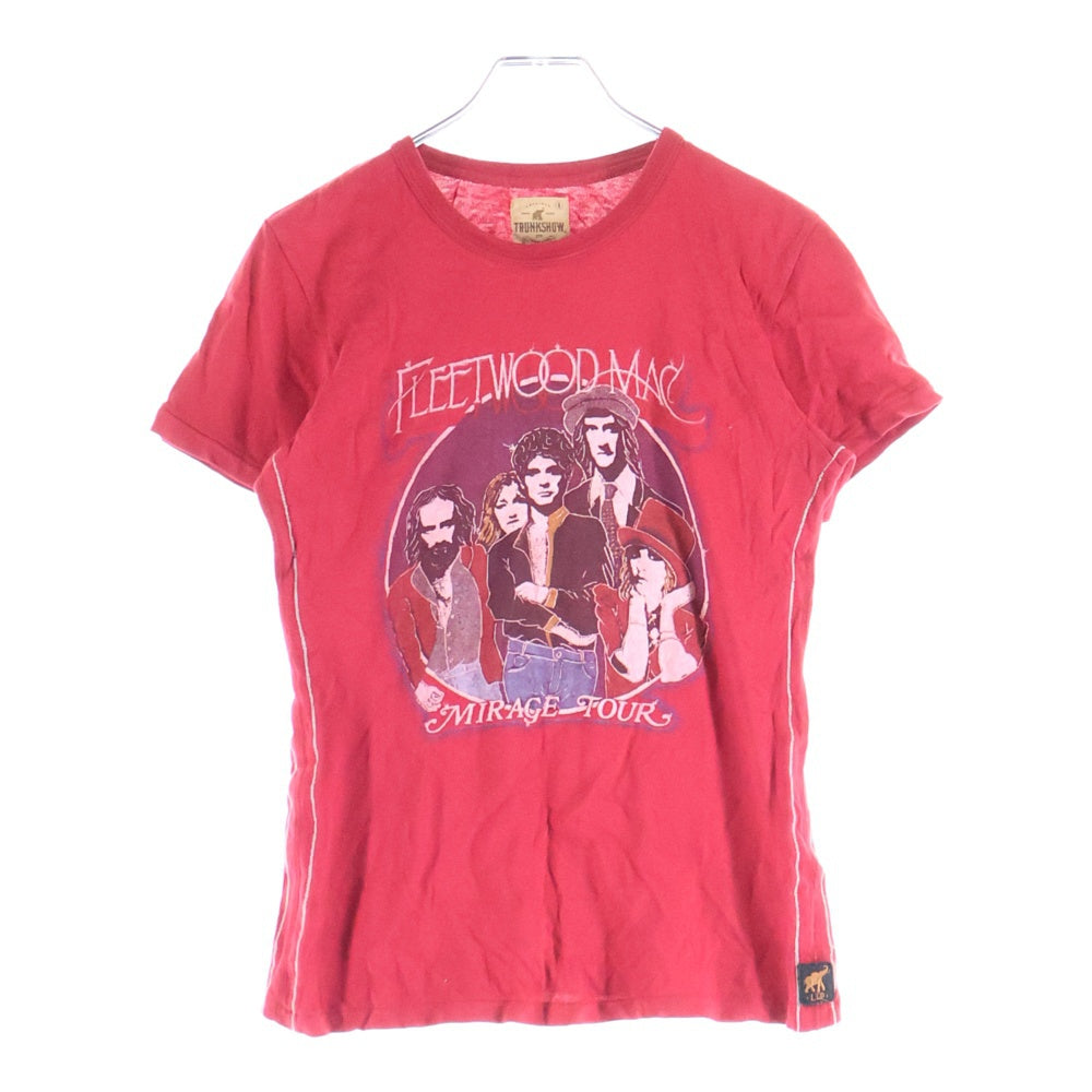 VINTAGE(ヴィンテージ) 00S VINTAGE FLEETWOODMAC ヴィンテージ フリーウッド フロントロゴデザイン クルーネック カットソー 半袖Tシャツ レッド