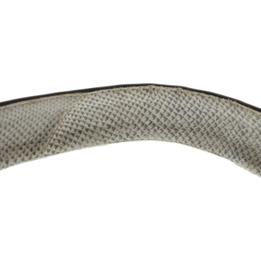 KMRii(ケムリ) ロゴデザイン スタッツデザイン レザーベルト ブラック