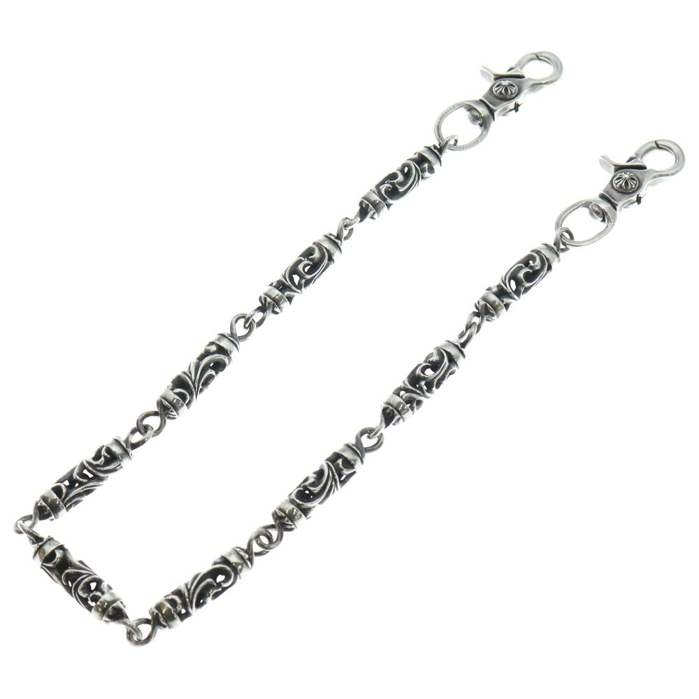 CHROME HEARTS(クロムハーツ) ROLLER LONG-T オールド 2クリップロングローラー ウォレットチェーン シルバー