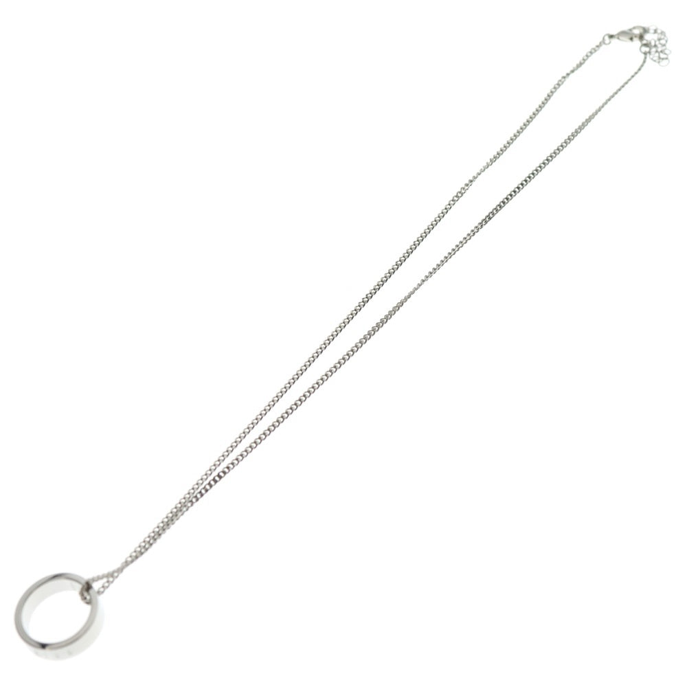 MM6 Maison Margiela(エムエムシックスメゾンマルジェラ) NUMERIC MINIMAL SIGNATURE RING NECKLACE ニューメリック ミニマル シグネチャー リング ネックレス シルバー SM6UU0048