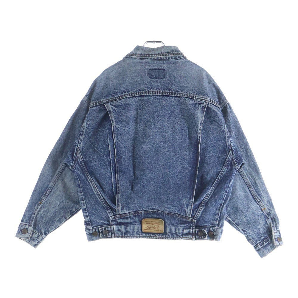 Levi's(リーバイス) 90S VINTAGE 75068-0227 ヴィンテージ USA製 マルチポケット ケミカルウオッシュ デニムトラッカージャケット インディゴ