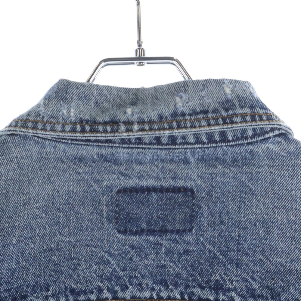 Levi's(リーバイス) 90S VINTAGE 75068-0227 ヴィンテージ USA製 マルチポケット ケミカルウオッシュ デニムトラッカージャケット インディゴ