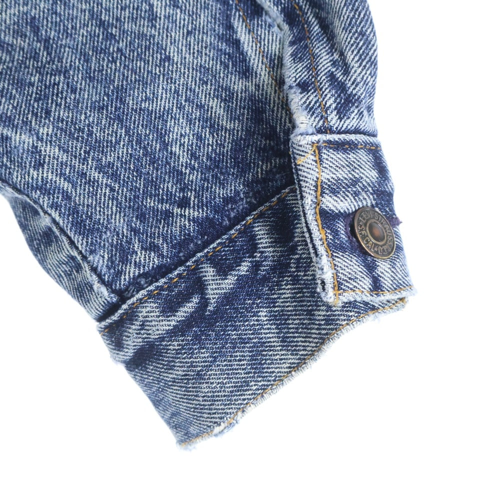Levi's(リーバイス) 90S VINTAGE 75068-0227 ヴィンテージ USA製 マルチポケット ケミカルウオッシュ デニムトラッカージャケット インディゴ