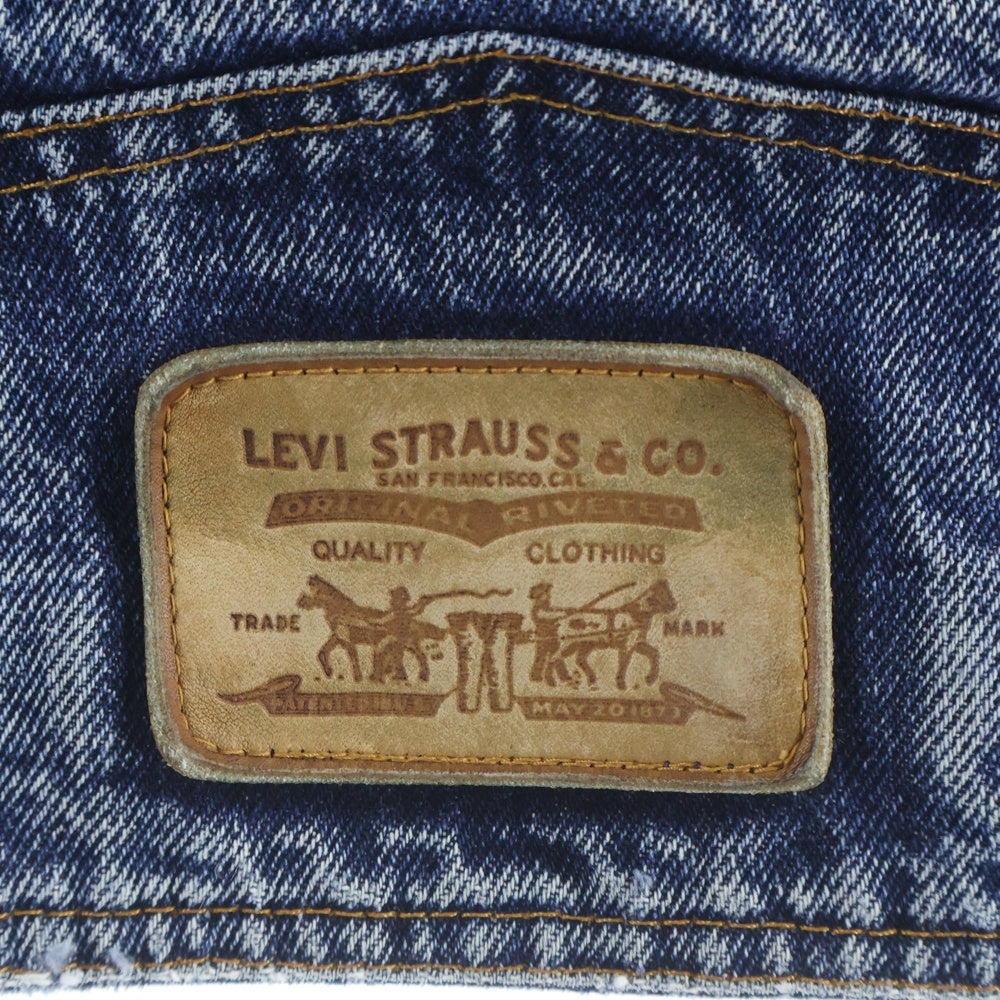 Levi's(リーバイス) 90S VINTAGE 75068-0227 ヴィンテージ USA製 マルチポケット ケミカルウオッシュ デニムトラッカージャケット インディゴ