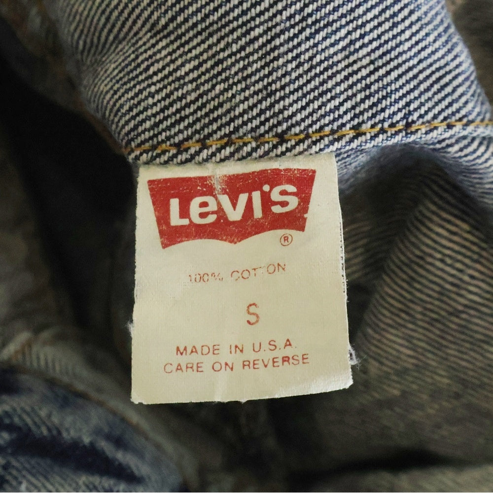 Levi's(リーバイス) 90S VINTAGE 75068-0227 ヴィンテージ USA製 マルチポケット ケミカルウオッシュ デニムトラッカージャケット インディゴ