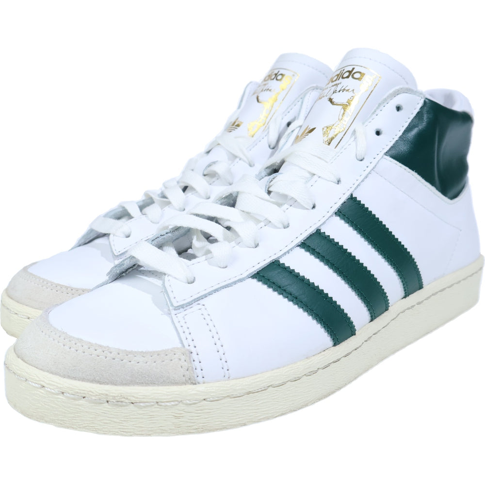 adidas(アディダス) JABBAR HIGH ジャバー ハイカットスニーカー ホワイト/グリーン US9.5/27.5cm JI3444