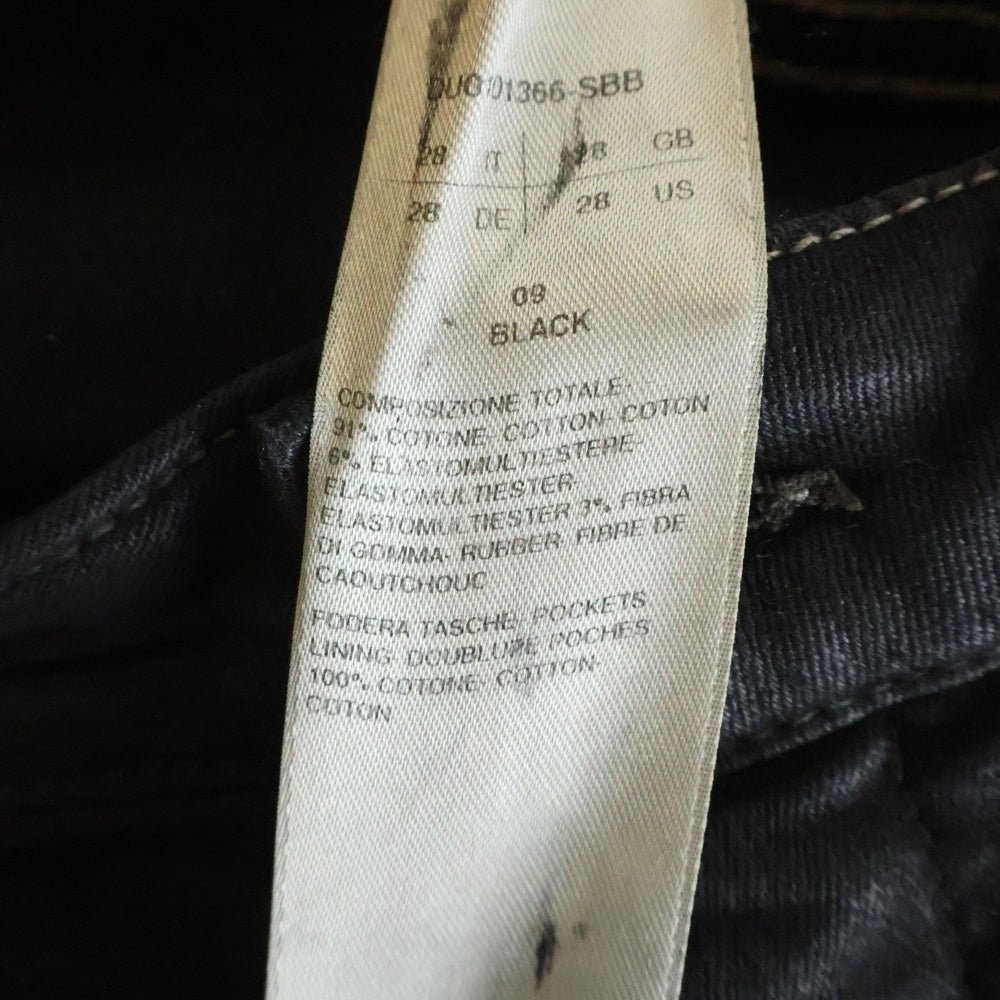 Rick Owens DRKSHDW(リックオウエンス ダークシャドウ) 24SS 6ポケット ボタンフライ スキニーデニムパンツ ブラック DU01D1366-SBB