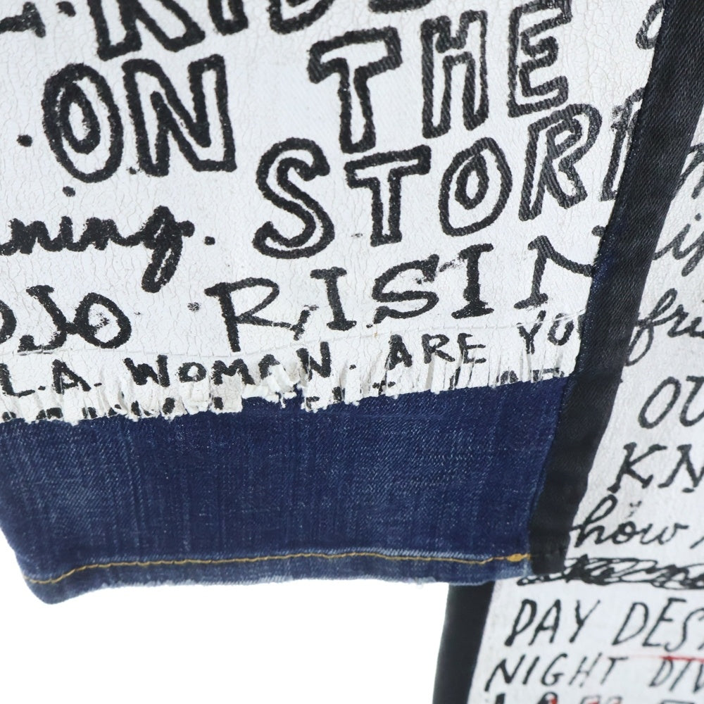 DSQUARED2(ディースクエアード) 19AW COOL GUY JEAN クールガイ ペイント加工 ボタンフライ ジーンズ デニム スキニーパンツ インディゴ S75LB0218