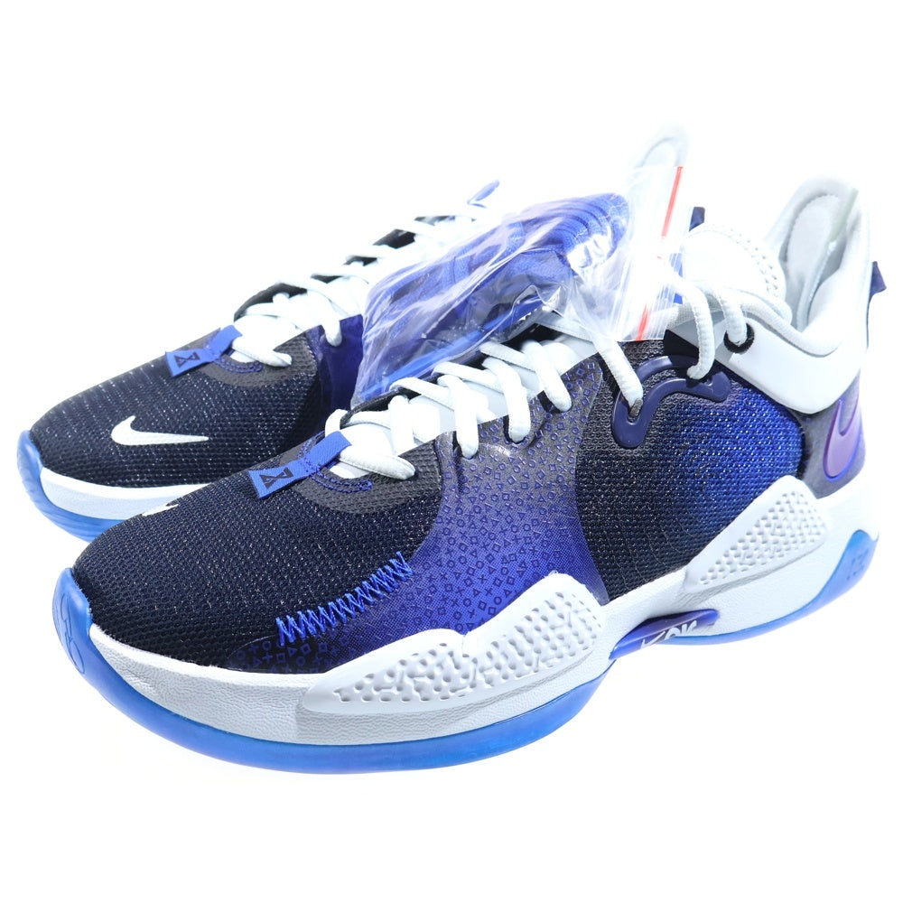 NIKE(ナイキ) ×PLAYSTATION PG5 プレイステーション ローカットスニーカー ブルー US10/28cm CZ0099-400