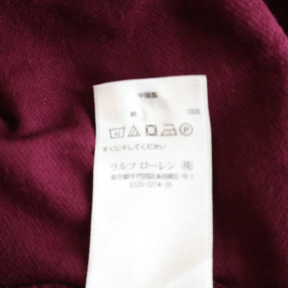 POLO RALPH LAUREN(ポロラルフローレン) ビッグポニー刺繍 半袖ポロシャツ ラガーシャツ ワインレッド