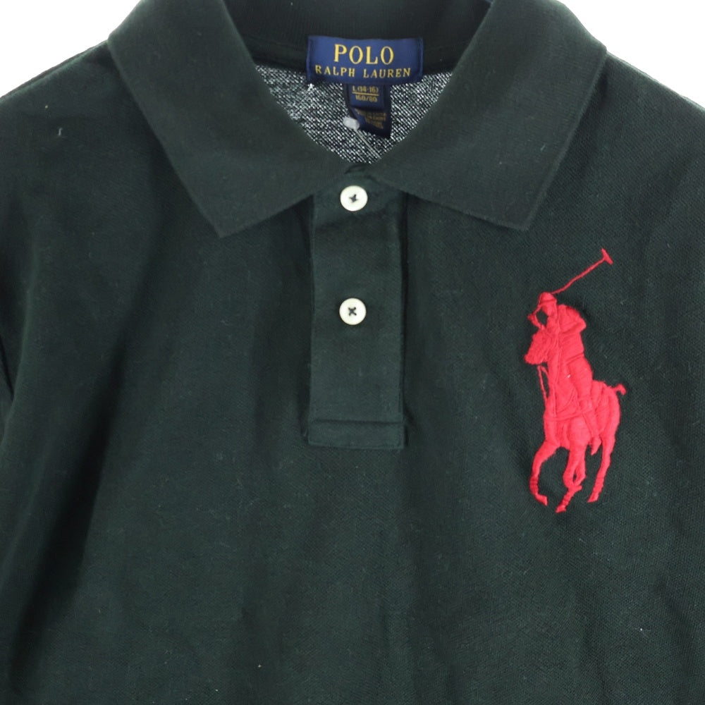 POLO RALPH LAUREN(ポロラルフローレン) ビッグポニー刺繍 半袖ポロシャツ ラガーシャツ ブラック