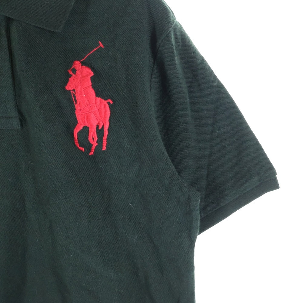 POLO RALPH LAUREN(ポロラルフローレン) ビッグポニー刺繍 半袖ポロシャツ ラガーシャツ ブラック