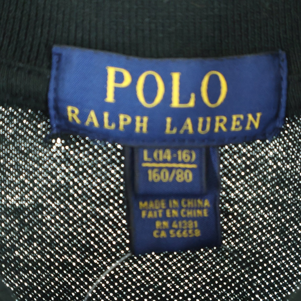 POLO RALPH LAUREN(ポロラルフローレン) ビッグポニー刺繍 半袖ポロシャツ ラガーシャツ ブラック