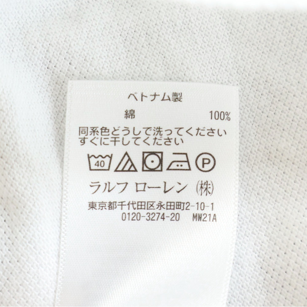 POLO RALPH LAUREN(ポロラルフローレン) ビッグポニー刺繍 半袖ポロシャツ ラガーシャツ ホワイト