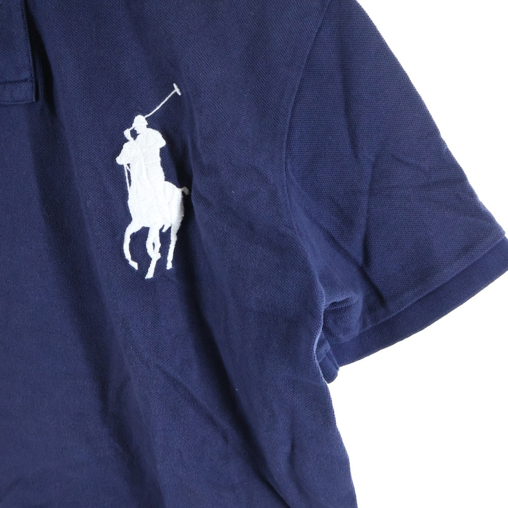 POLO RALPH LAUREN(ポロラルフローレン) ビッグポニー刺繍 半袖ポロシャツ ラガーシャツ ネイビー