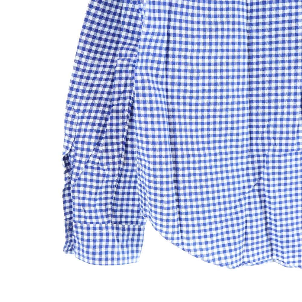 POLO RALPH LAUREN(ポロラルフローレン) CLASSIC FIT クラシックフィット チェック ボタンダウン長袖シャツ ホワイト/ブルー