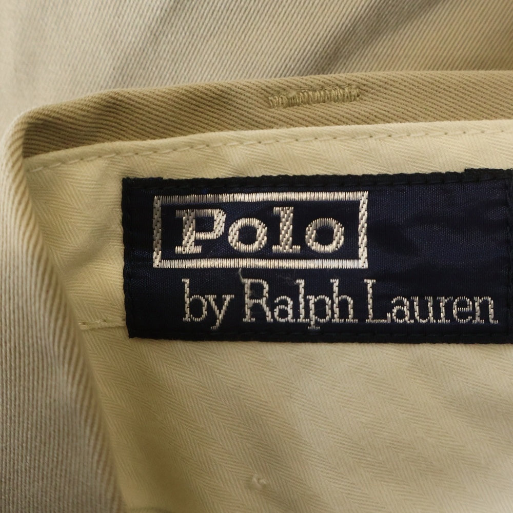 POLO RALPH LAUREN(ポロラルフローレン) ジッパーフライ コットン チノパンツ ベージュ