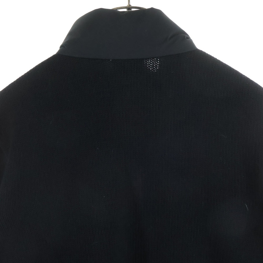 MONCLER(モンクレール) 24AW CARDIGAN TRICOT カーディガン トリコット ジップアップ ポリエステル ニット切り替え ジャケット ブラック J20919B00030 M1282